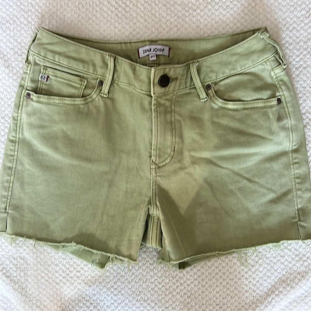 Dear John green cut off shorts size 27